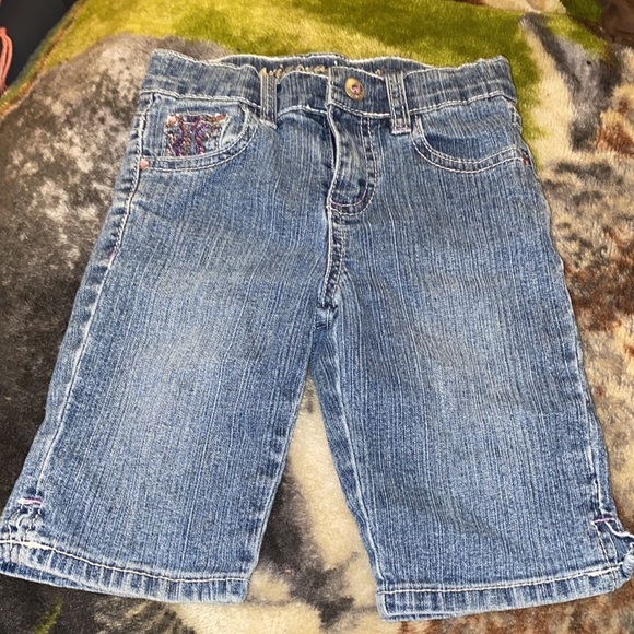 Girls blue Jean Bermuda shorts - Picture 2 of 7